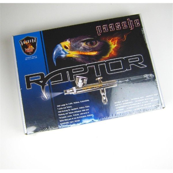 Paasche RG-1S Raptor Gravity Double Action Feed Airbrush Set with 0.25 mm Head PA398331
